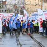 Protestowali przeciwko importowi nawozów i zwolnieniom. "Od trzech lat nie ma podwyżek"