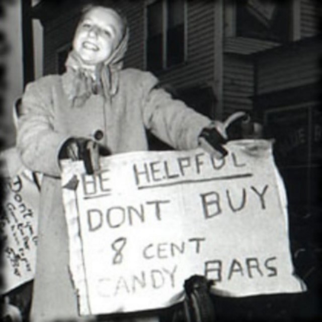 Protestująca w 1947 roku /INTERIA.PL/materiały prasowe