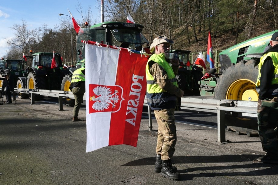 Protestujący rolnicy na zdjęciu ilustracyjnym /Lech Muszyński /PAP