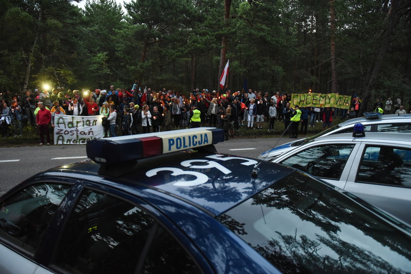 Protestujący w Juracie /Roman Jocher    /PAP