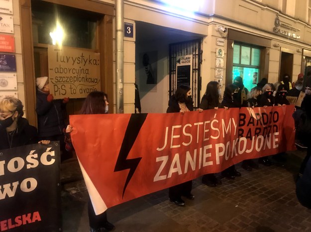 Protestujący w Lublinie /Krzysztof Kot /RMF FM