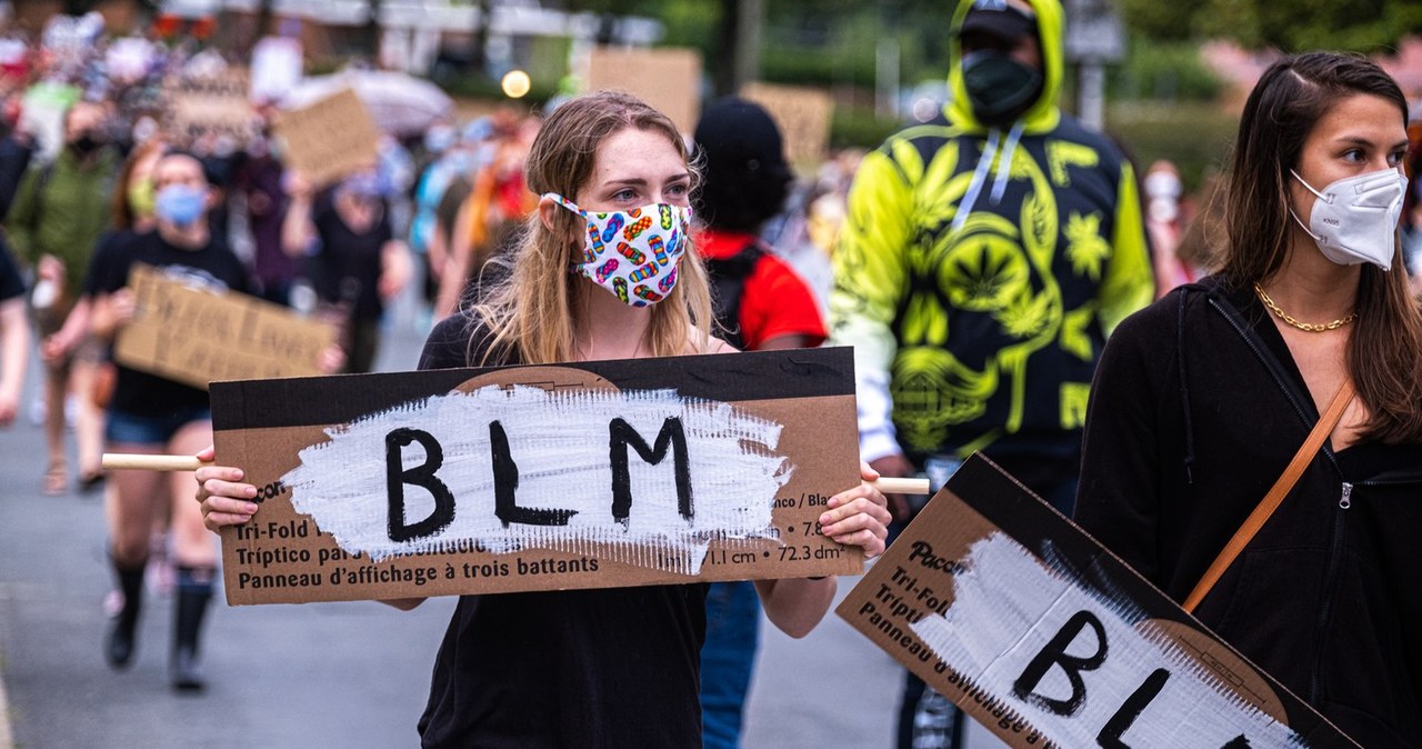 Protestujący wspierający akcję Black Lives Matter /AFP