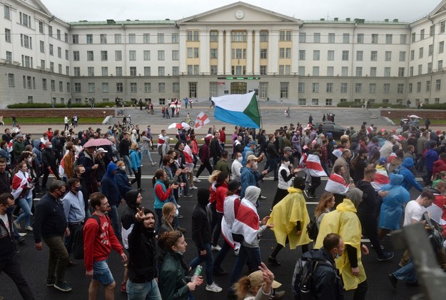 Protesty na Białorusi trwają od 9 sierpnia / 	STR   /PAP/EPA