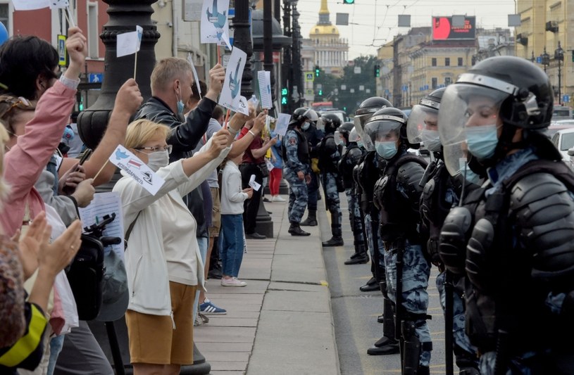 Protesty na Białorusi /AFP
