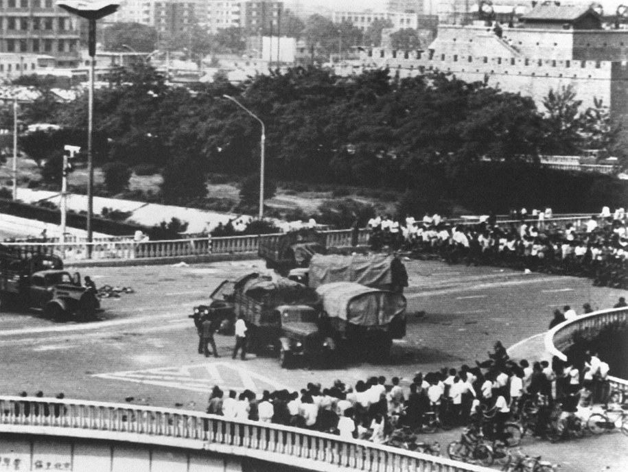 Protesty na placu Niebiańskiego Spokoju w 1989 roku /EFE