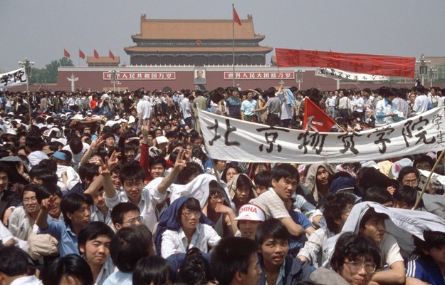 Protesty na Placu Tiananmen /Edgar Bauer /PAP/EPA