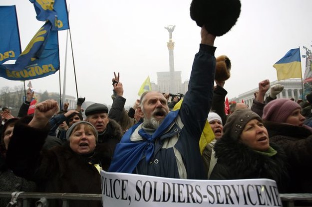 Protesty na Ukrainie /IGOR KOVALENKO /PAP/EPA