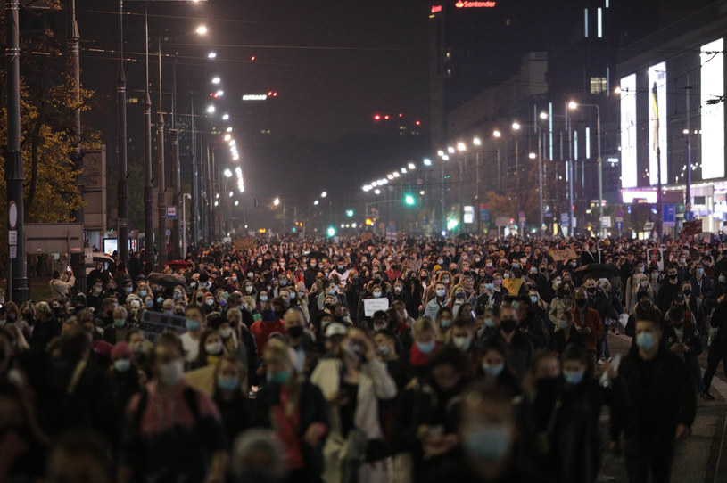 Protesty na ulicach Warszawy /Andrzej Hulimka  /Agencja FORUM