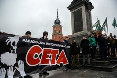 Protesty przeciw CETA w Warszawie. "Polacy przeciw globalizacji"