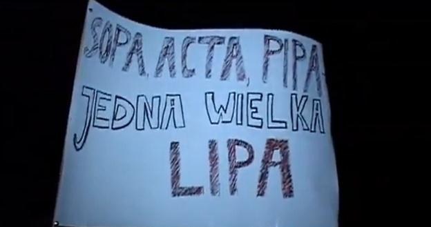 Protesty przeciwko ACTA w Krakowie nie zostały zgłoszone policji /INTERIA.PL
