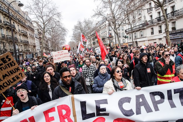 Protesty przeciwko reformie emerytalnej /Teresa Suarez /PAP/EPA