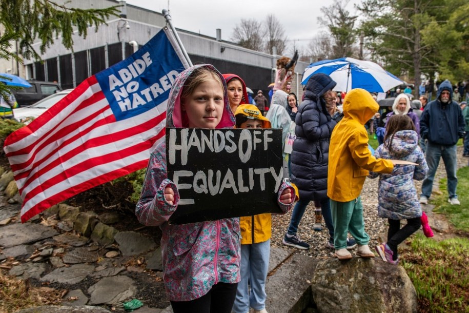 Protesty przeciwko rządom Donalda Trumpa /Rex Features /East News