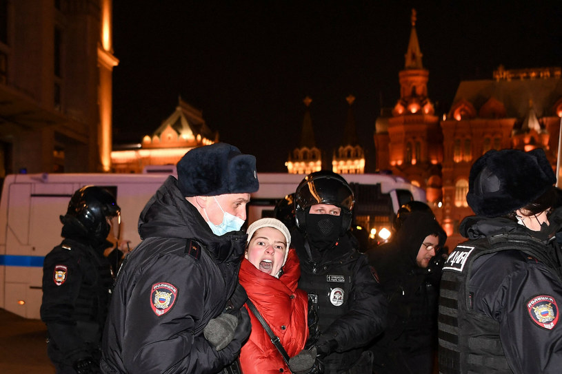 Protesty przeciwko wojnie w Ukrainie, Moskwa, 3 marca 2022 roku /AFP /East News