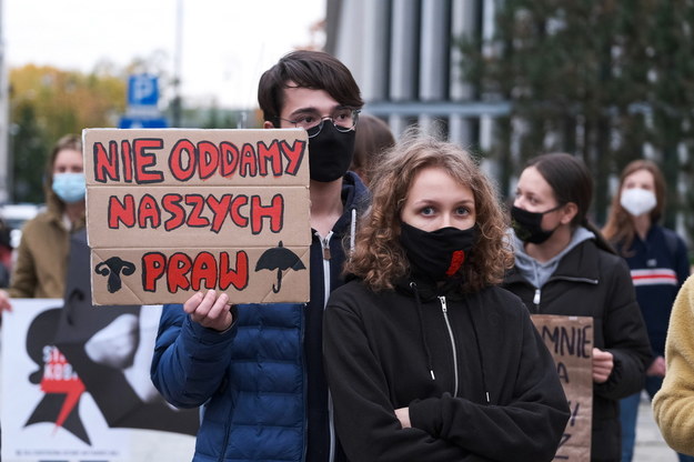 Protesty przeciwników aborcji /Mateusz Marek /PAP