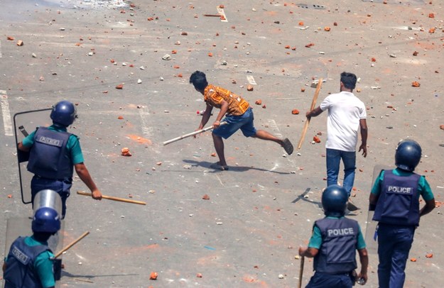 Protesty studenckie w Bangladeszu /MONIRUL ALAM /PAP/EPA