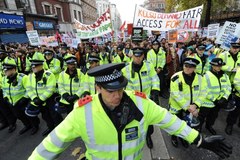 Protesty studentów w Londynie