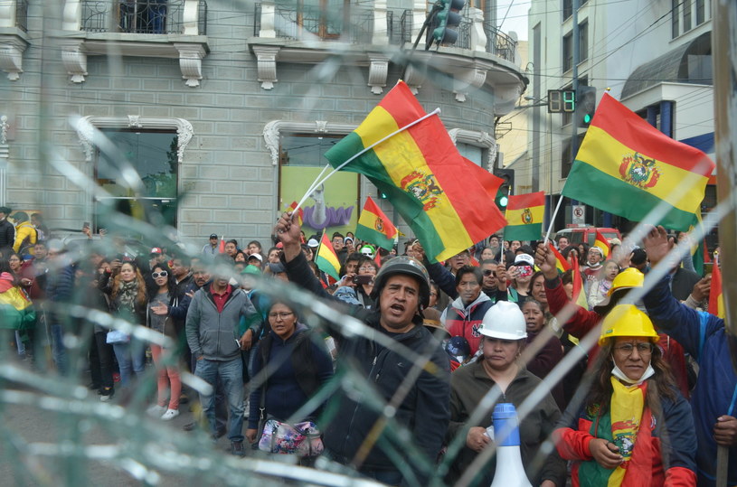 Protesty w Boliwii wybuchły po październikowych wyborach prezydenckich /EMILIO CASTILLO  /PAP/EPA