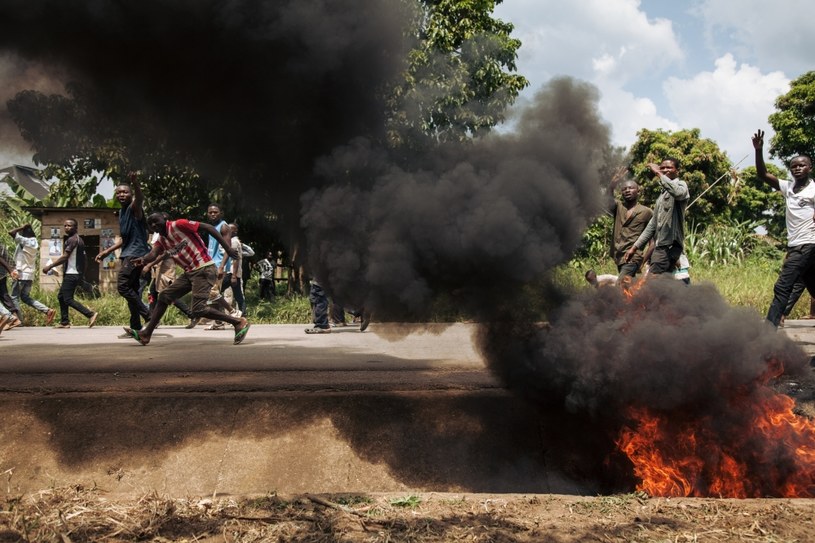 Protesty w DRK /ALEXIS HUGUET /AFP