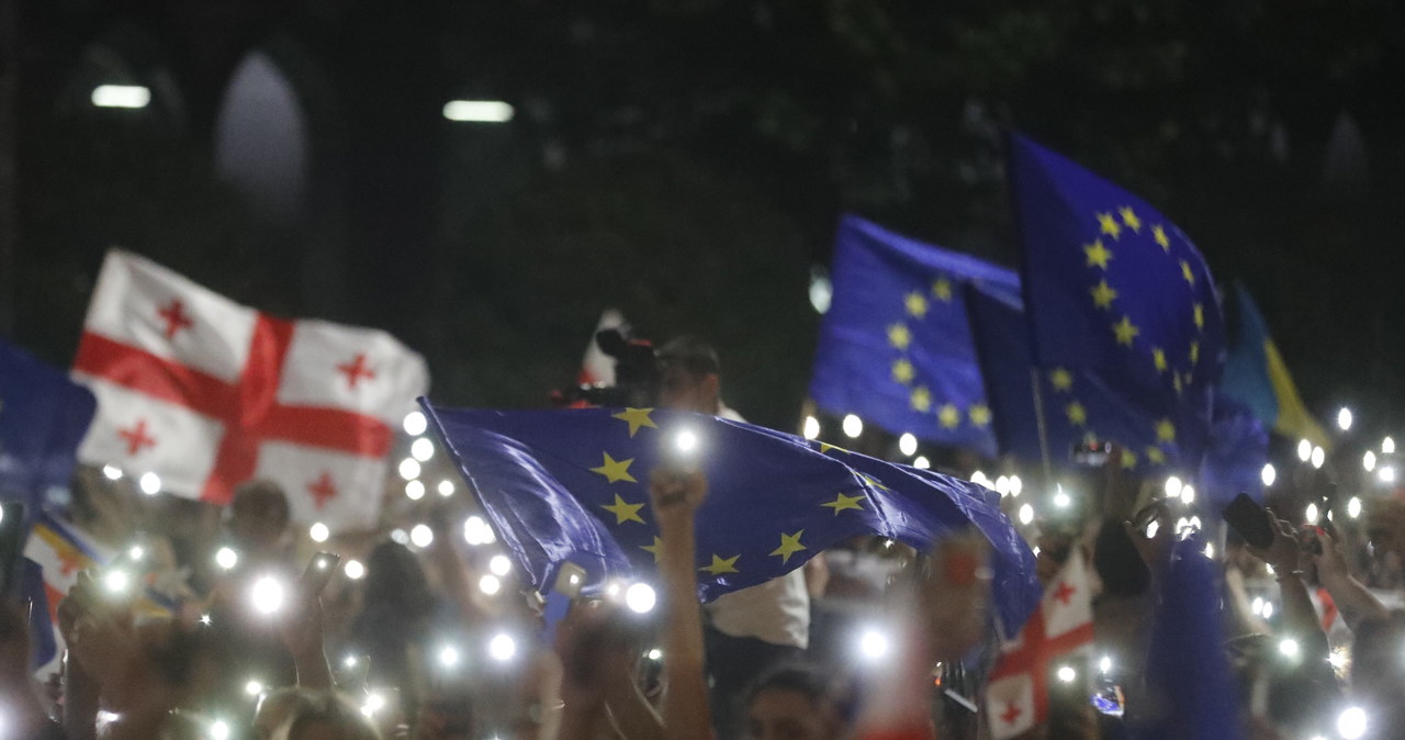 Protesty w Gruzji po decyzji UE