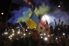 Protesty w Gruzji po decyzji UE