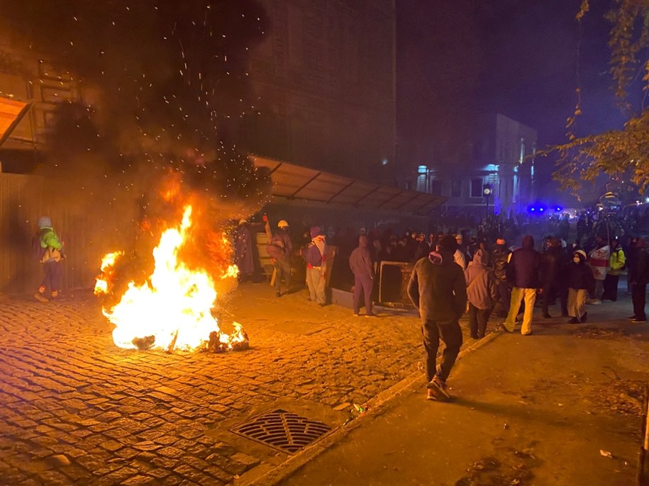 Protesty w Gruzji /Mateusz Chłystun /RMF FM