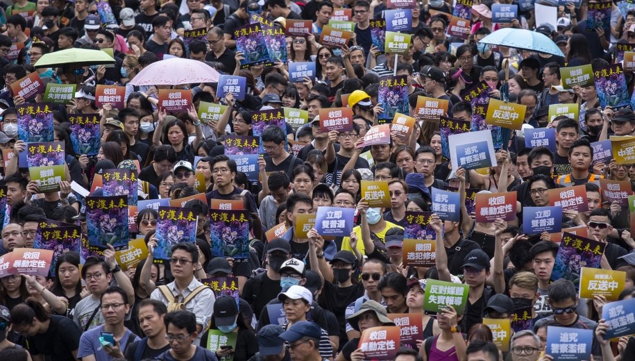 Protesty w Hongkongu /CHAN LONG HEI  /PAP/EPA