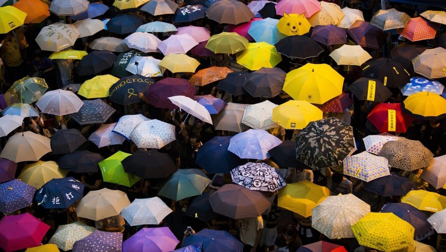 Protesty w Hongkongu /ALEX HOFFORD /PAP/EPA