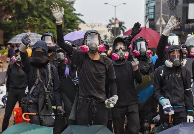Protesty w Hongkongu /MIGUEL CANDELA /PAP/EPA