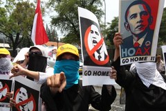 Protesty w Indonezji przeciw wizycie Obamy