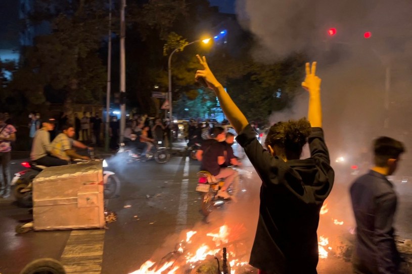 Protesty w Iranie po śmierci Mihsy Amini /AFP
