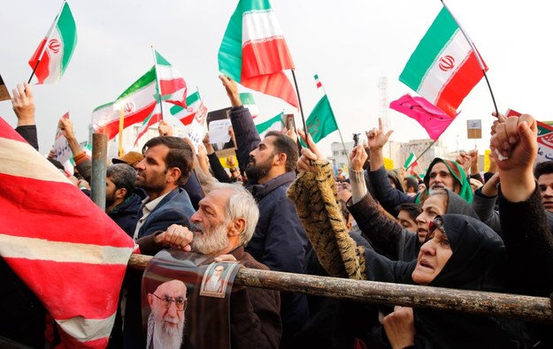 Protesty w Iranie trwają od połowy listopada /Abedin Taherkenareh   /PAP/EPA