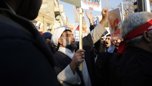 Protesty w Iranie /Abedin Taherkenareh   /PAP/EPA