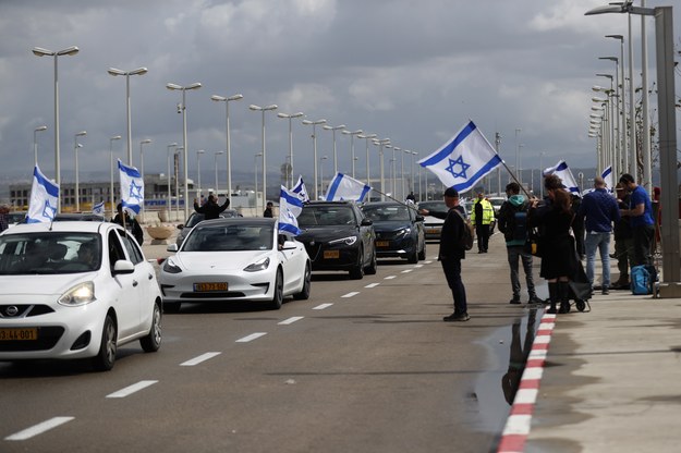 Protesty w Izraelu /ATEF SAFADI  /PAP/EPA