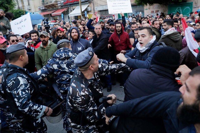 Protesty w Libanie trwają już od wielu dni /AFP