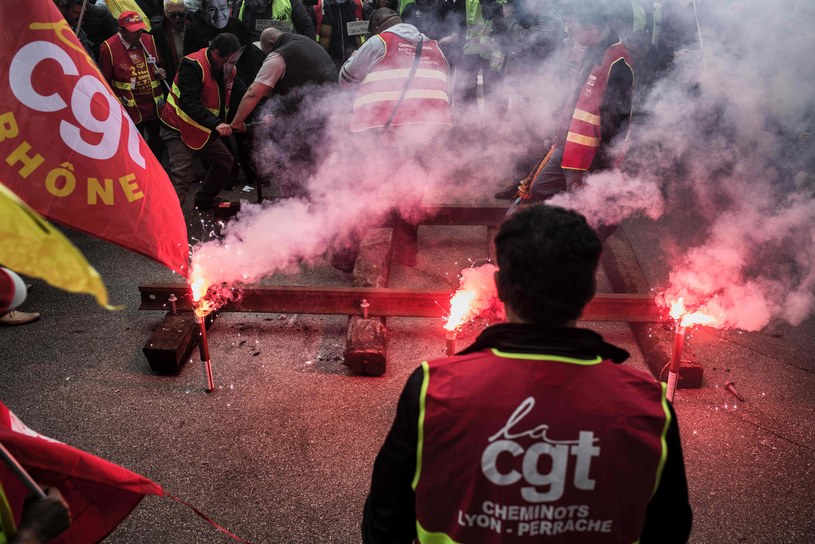 Protesty w Lyonie /AFP