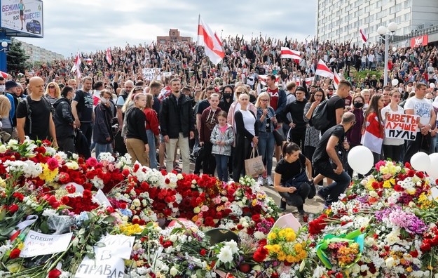 Protesty w Mińsku / 	STR   /PAP/EPA