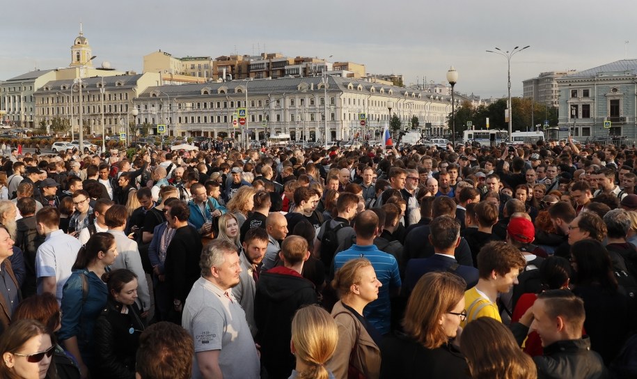 Protesty w Moskwie /YURI KOCHETKOV /PAP