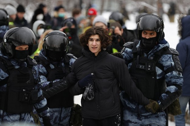 Protesty w Moskwie /	AA/ABACA /PAP/Abaca