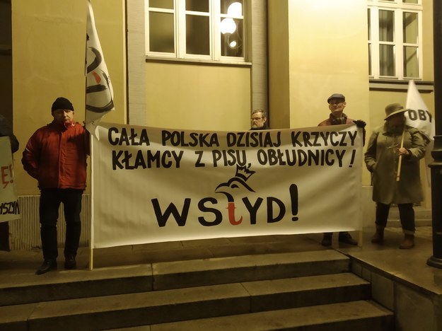 Protesty w obronie sądownictwa w Łodzi /Magdalena Grajnert /RMF FM