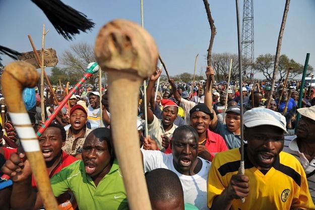 Protesty w Rustenburgu - 2012 r. /AFP