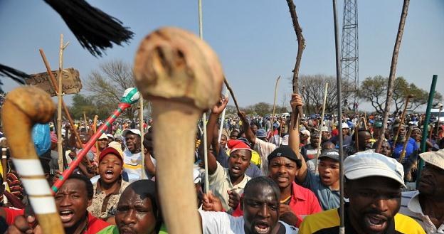 Protesty w Rustenburgu - 2012 r. /AFP