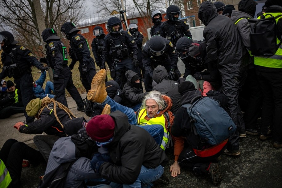 Protesty w Saksonii /Martin Divisek /PAP/EPA