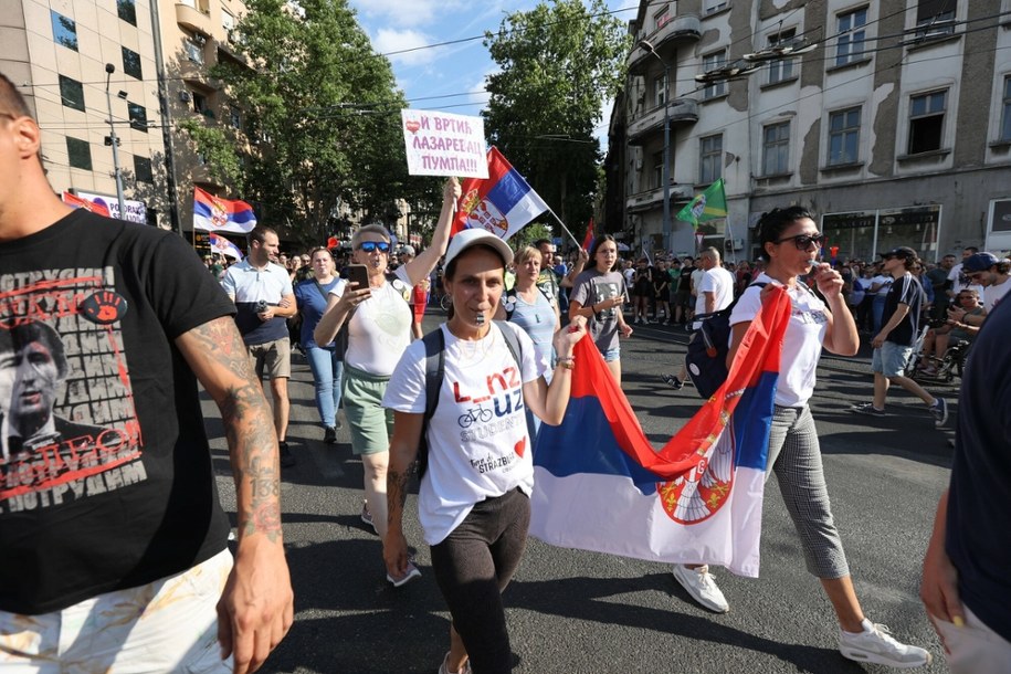 Protesty w Serbii nie ustają od listopada /Spasa DAKIC/SIPA/SIPA /East News