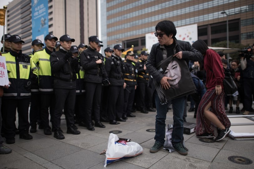 Protesty w Seulu /Ed Jones / /AFP