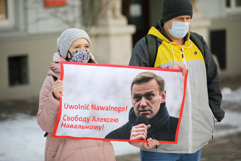Protesty w sprawie uwolnienia z rosyjskiego więzienia Aleksjeja Nawalnego /ANDRZEJ BANAS /East News