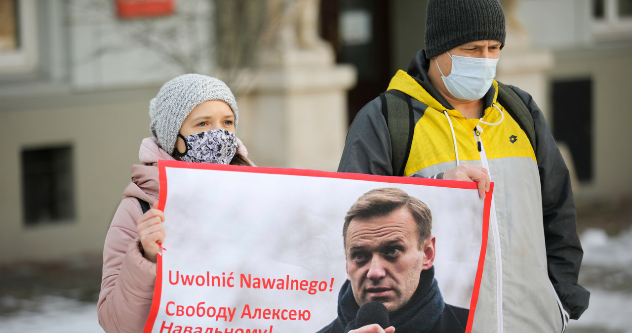 Protesty w sprawie uwolnienia z rosyjskiego więzienia Aleksjeja Nawalnego /ANDRZEJ BANAS /East News