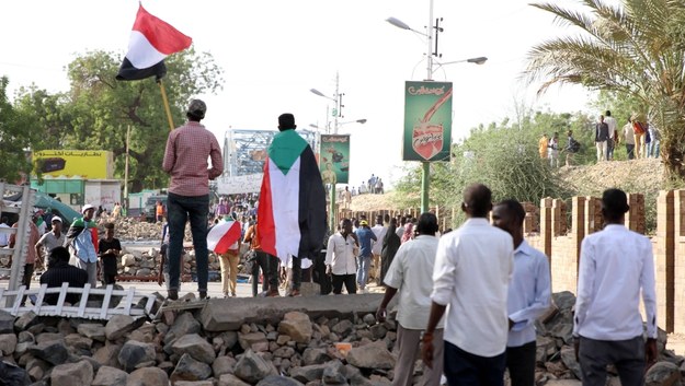 Protesty w Sudanie /STRINGER /PAP/EPA