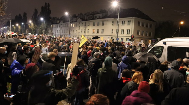 Protesty w Warszawie /Piotr Szydłowski /RMF FM