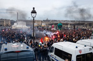 Protesty we Francji. Tysiące demonstrantów na ulicach Paryża