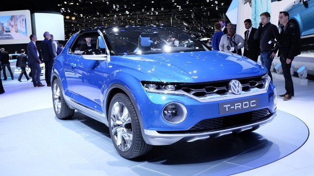 Prototypowy Volkswagen T-Roc na targach w Genewie. /Newspress
